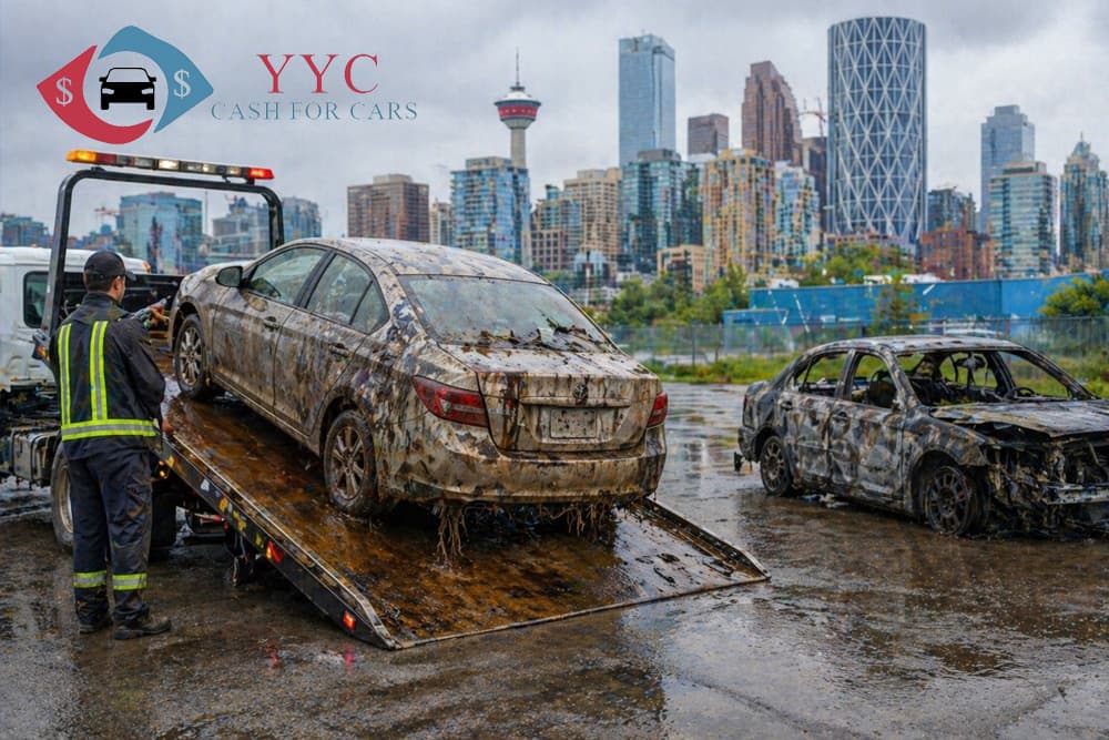 Flooded, Burned, or Totaled — Can You Still Get Cash for a Damaged Car in Calgary?