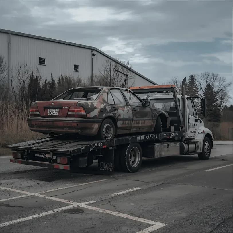 Scrap car removal with free towing