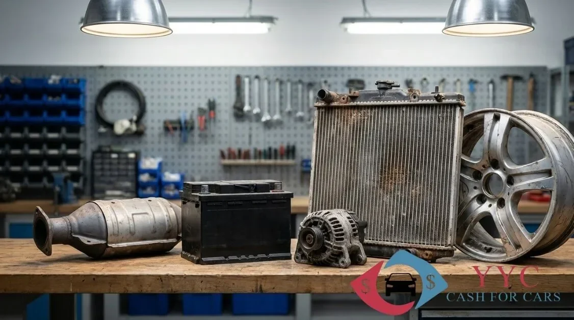 What determines the value of a junk car in Calgary?